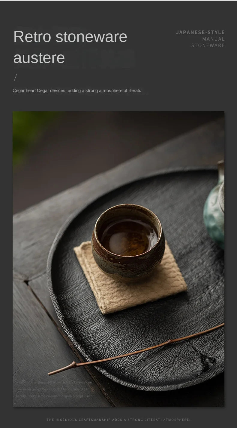 Handgefertigte Keramik Teetasse im japanischen Stil