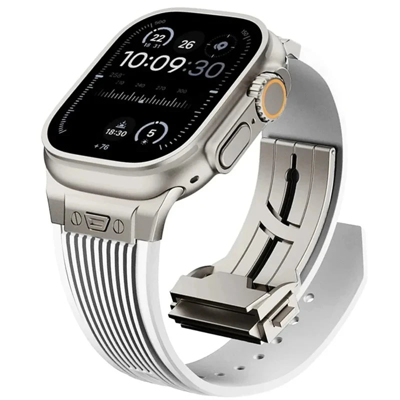 Sport-Silikonarmband für Apple Watch Ultra und Serie 11, 49 46 45 44 mm-Yabubest - Home & More