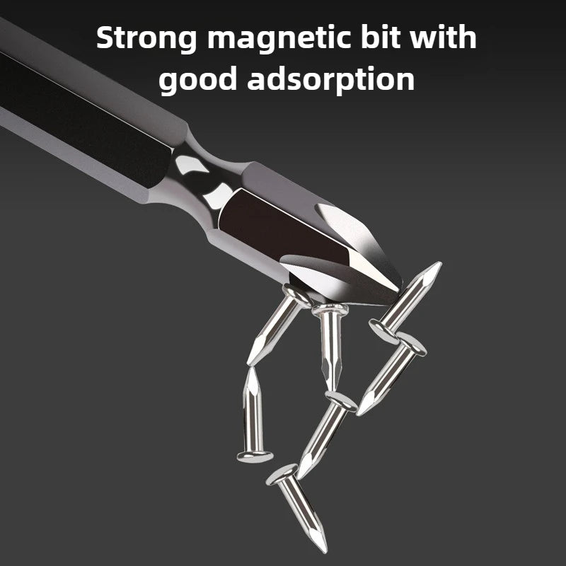 10tlg Phillips PH2 Schrauber Bits magnetisch rutschfest für Metall