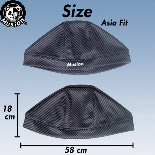 Schweißabsorbierende und hochelastische Motorradhelm Innenkappe