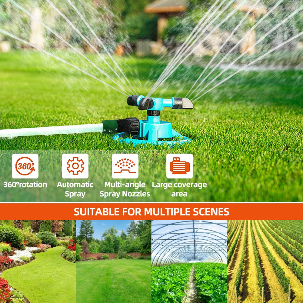 360-Grad Rasen Wassersprinkler für einfache Gartenbewässerung
