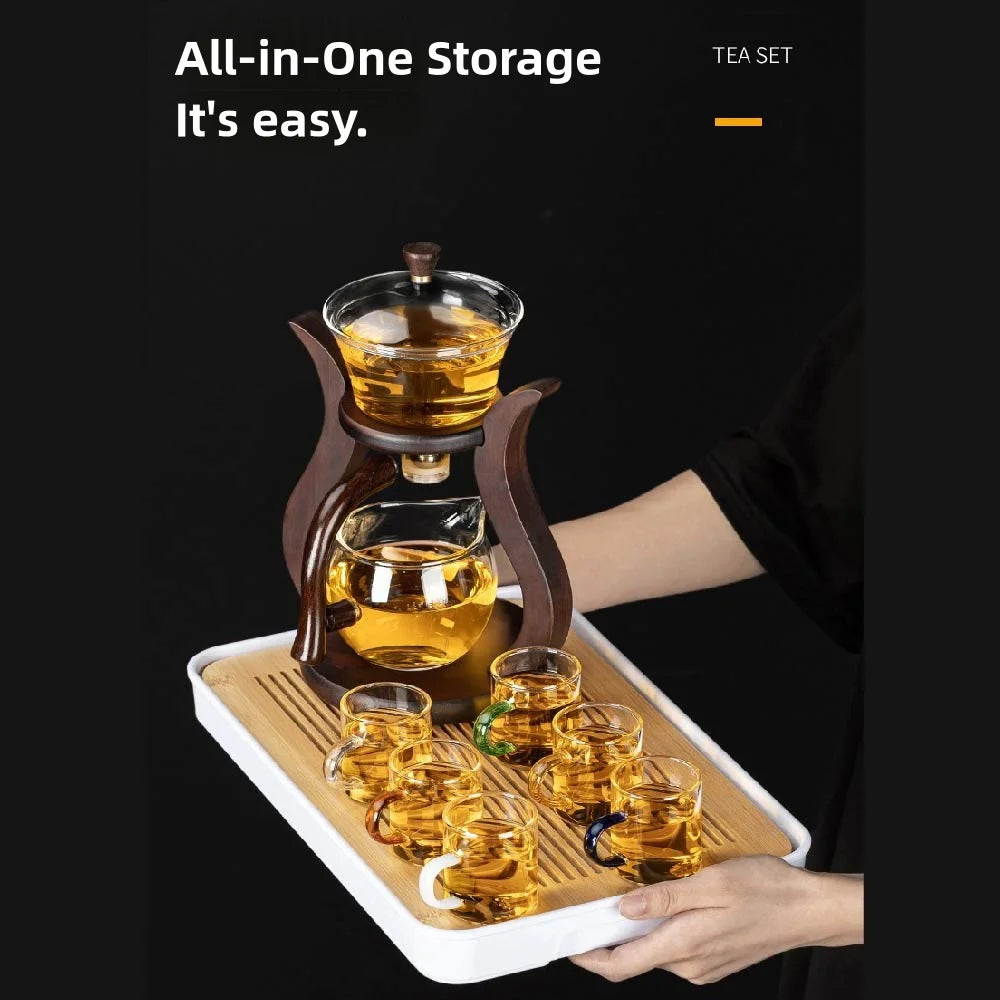 Glas Teekanne mit magnetischem Flusssystem 300 ml hitzebeständig