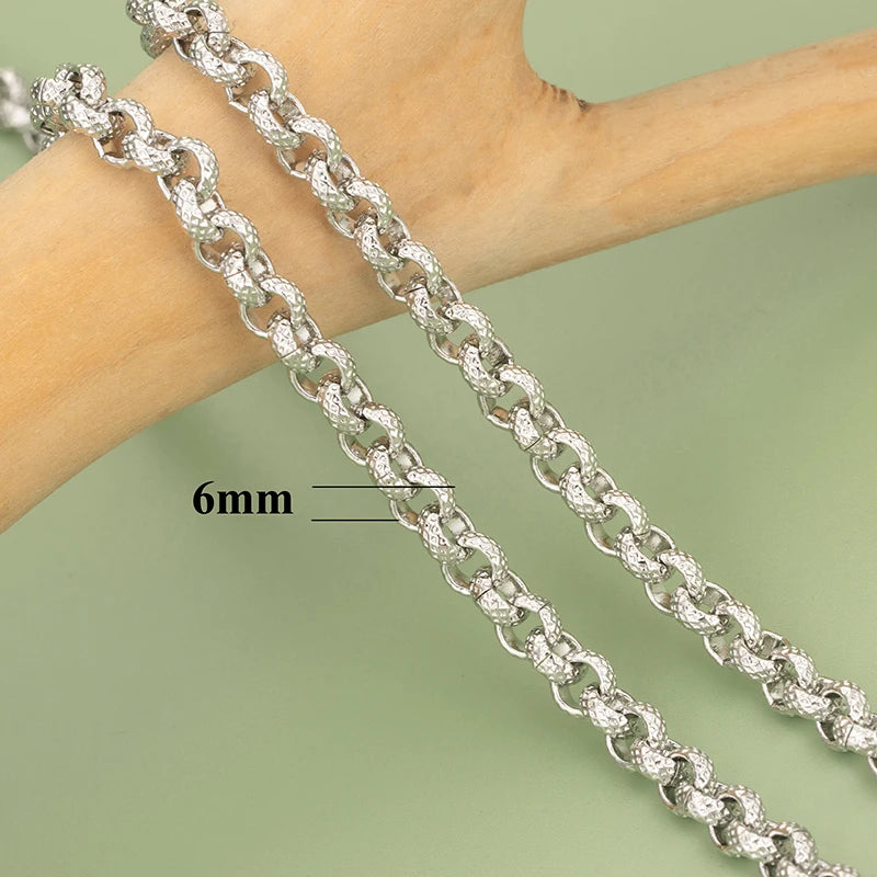 DIY Schmuckzubehör Kette 18 Karat vergoldet & rhodiniert, 1m Länge