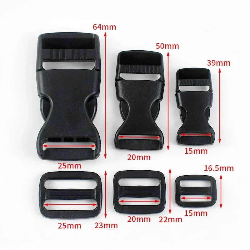 Vielseitige Kunststoff Schnallen Sets für Rucksack & Haustierhalsband