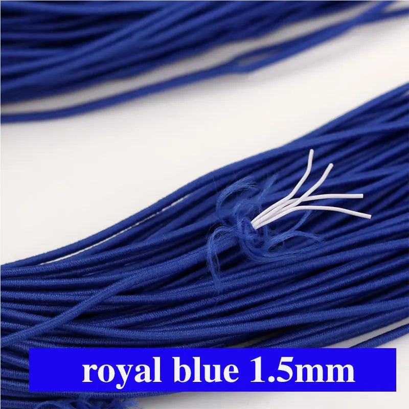 Buntes 1,5mm Gummiband für DIY Nähen Schmuck Bastelprojekte