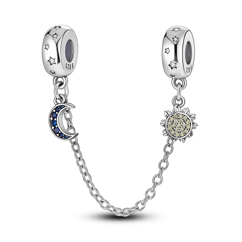 925 Sterling Silber Charm mit rosa Schmetterling - leuchtenden Glühwürmchen