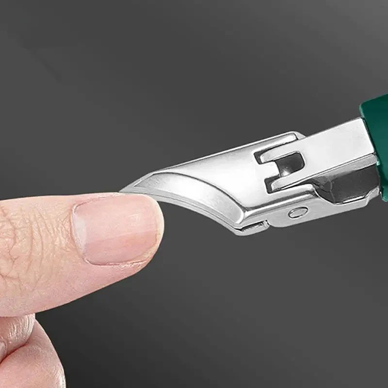 Gebogener Nagelknipser aus Edelstahl spritzwassergeschuetzt Nagelhautentferner-Yabubest - Home & More