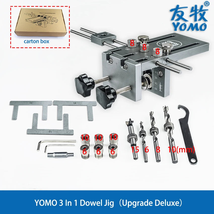 YOMO 3-in-1 Dübelvorrichtung für Möbel - Holzbohrer Locator-Yabubest - Home & More