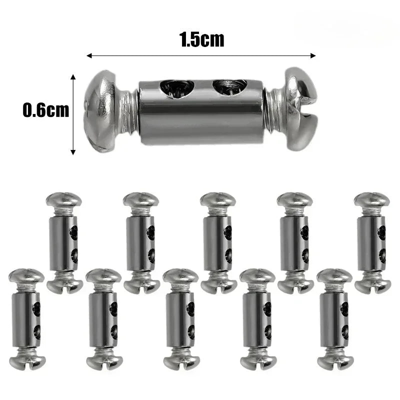 Verstellbare Kupfer-Kabelklemmen 10er Set für Stahldraht 1,2-2,5 mm robust - sicher
