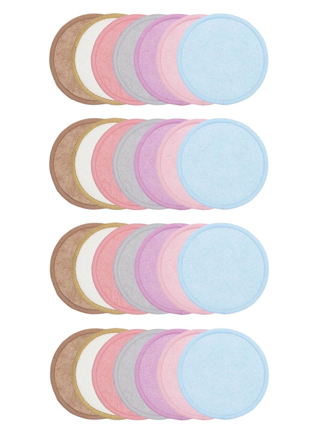 Weiche wiederverwendbare Make-up-Entferner-Pads aus Bambusfaser