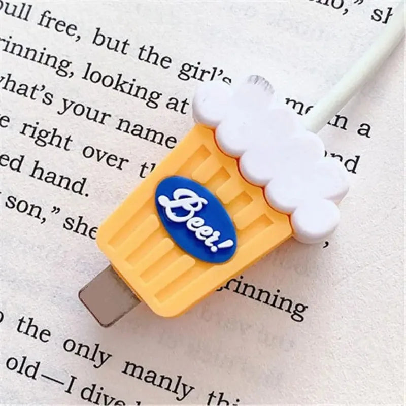 Cartoon USB Ladekabel Schutz für Handy Datenleitung - Kabelbruch