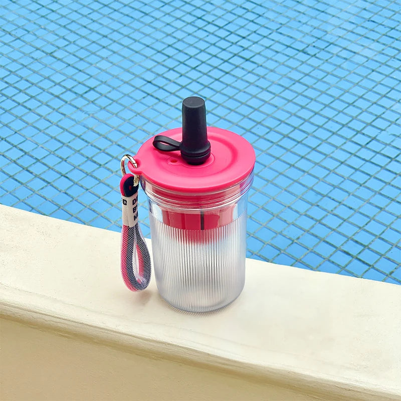 16,3oz Bunte Kunststoff Trinkflasche mit Tee Infuser und Stroh für Outdoor
