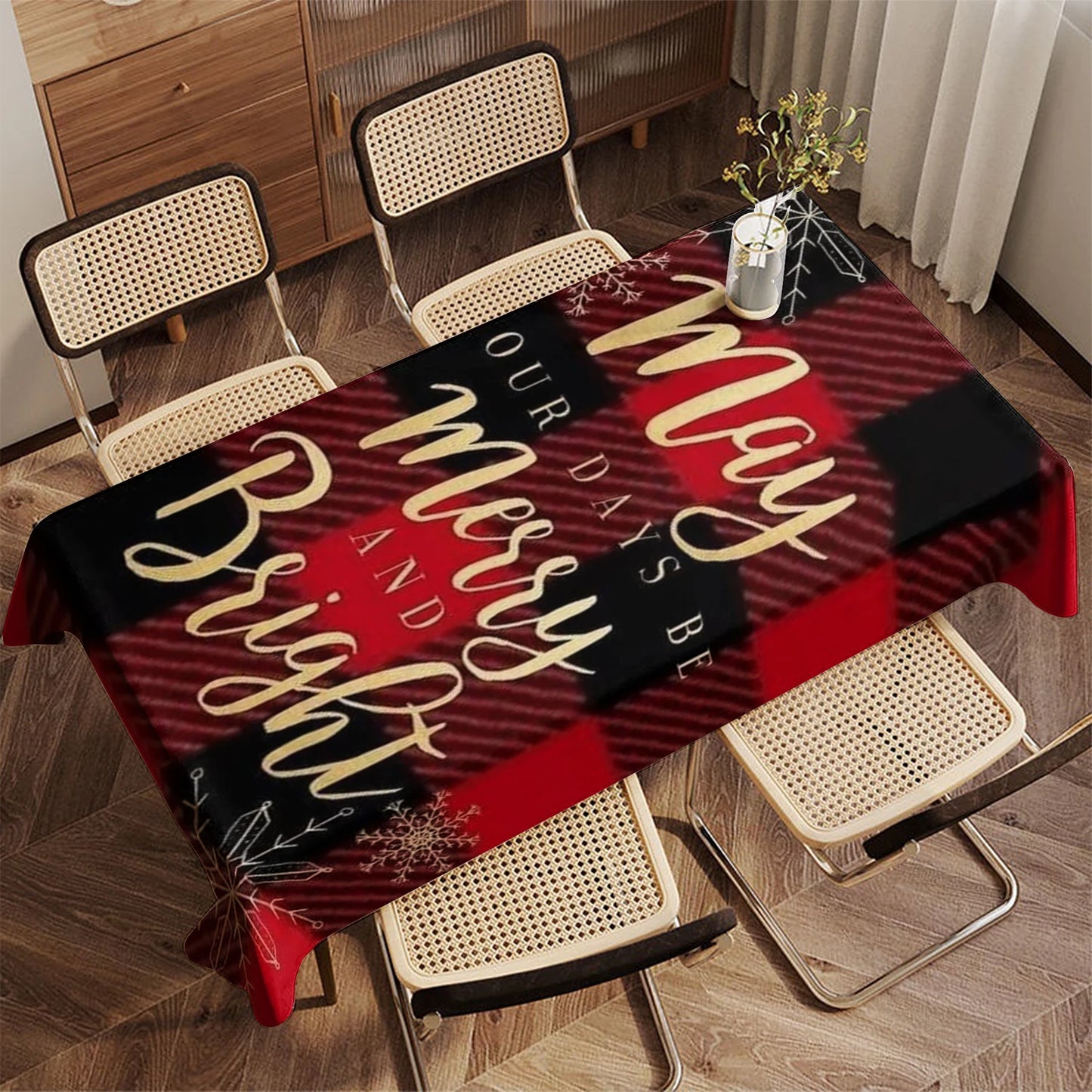 Wasserdichte gestreifte Tischdecke für Wohn und Partynutzung