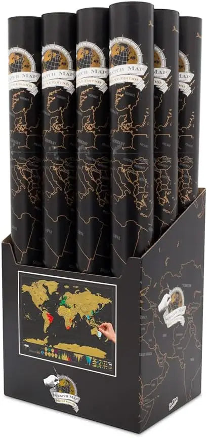 X Large Rubbel Weltkarte für interaktive Reiseerlebnisse