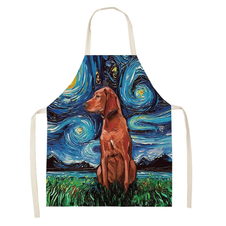 Hochwertige Baumwoll-Leinen Schürze für Reinigung und Haushalt