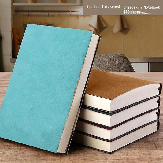 Verdicktes PU Notizbuch A5 A6 B5 | Liniert für Business - Studium Journal