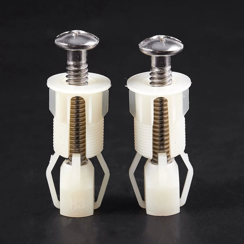 2x WC Sitz Schrauben Kunststoff 38x5mm – DIY Scharnier Reparatur Werkzeug