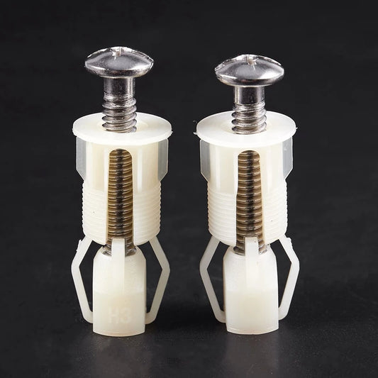 2x WC Sitz Schrauben Kunststoff 38x5mm – DIY Scharnier Reparatur Werkzeug