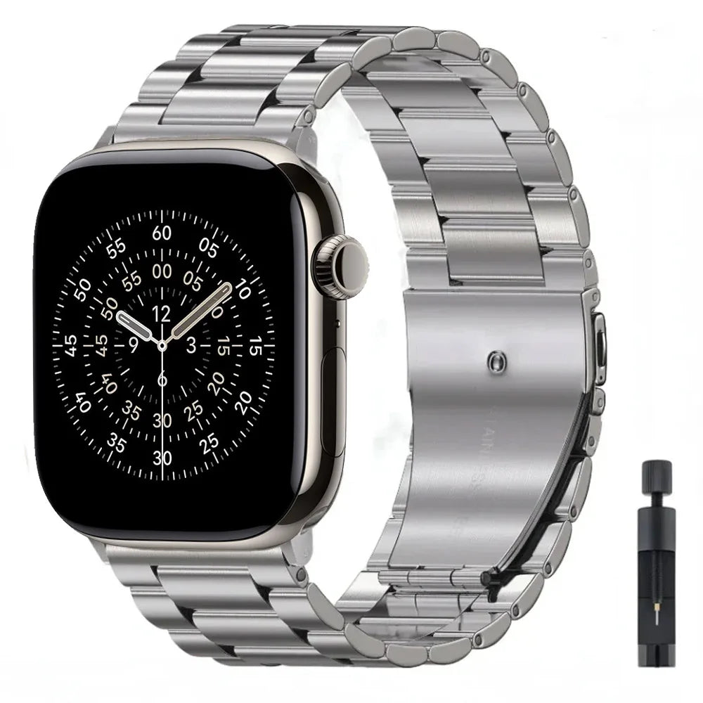 Edelstahl Metallarmband kompatibel mit Smartwatch 38-49 mm verschiedene Modelle