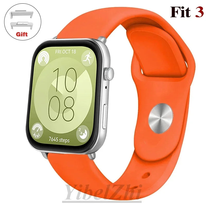 Wasserdichtes Silikonband in diversen Farben – perfekt für Huawei Watch FIT 3 - FIT 2