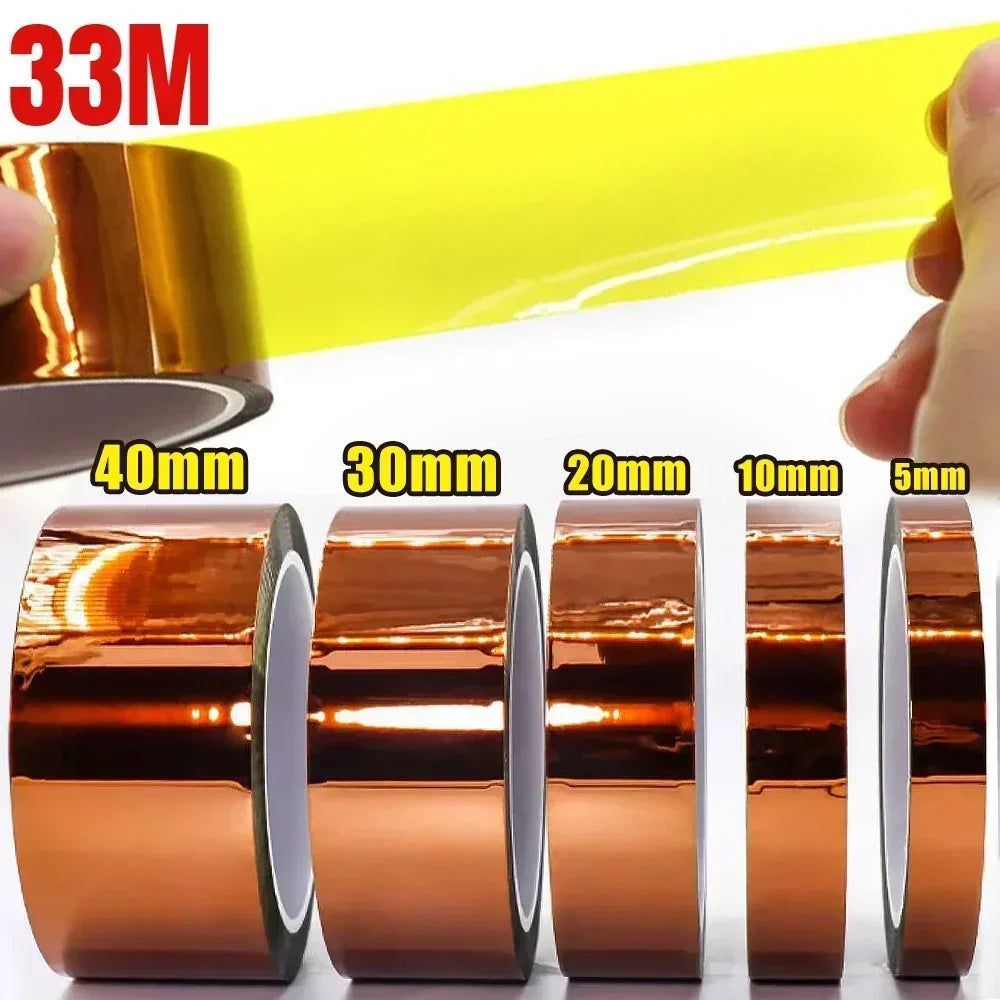 Kapton Polyimid Klebeband Isolierband 5-40 mm Wärmebeständig Schutzband