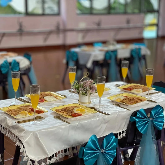 Dekorative Organza Stuhlschärpen für Feierlichkeiten