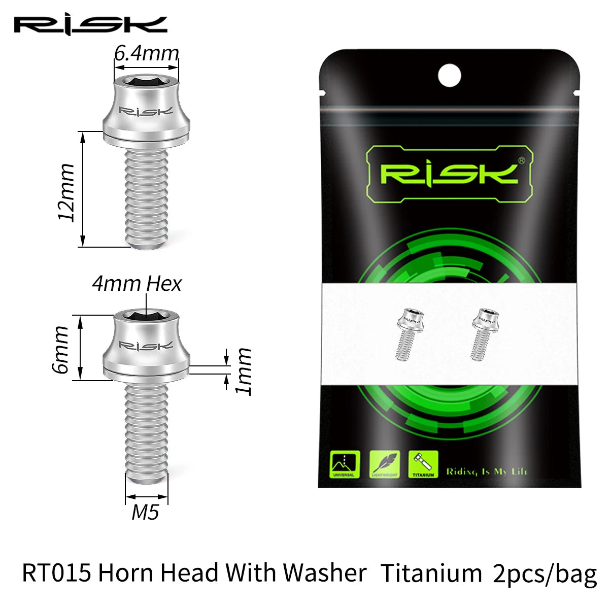 Titan Fahrradschrauben M5x12mm für Flaschenhalter Luftpumpe MTB Rennrad