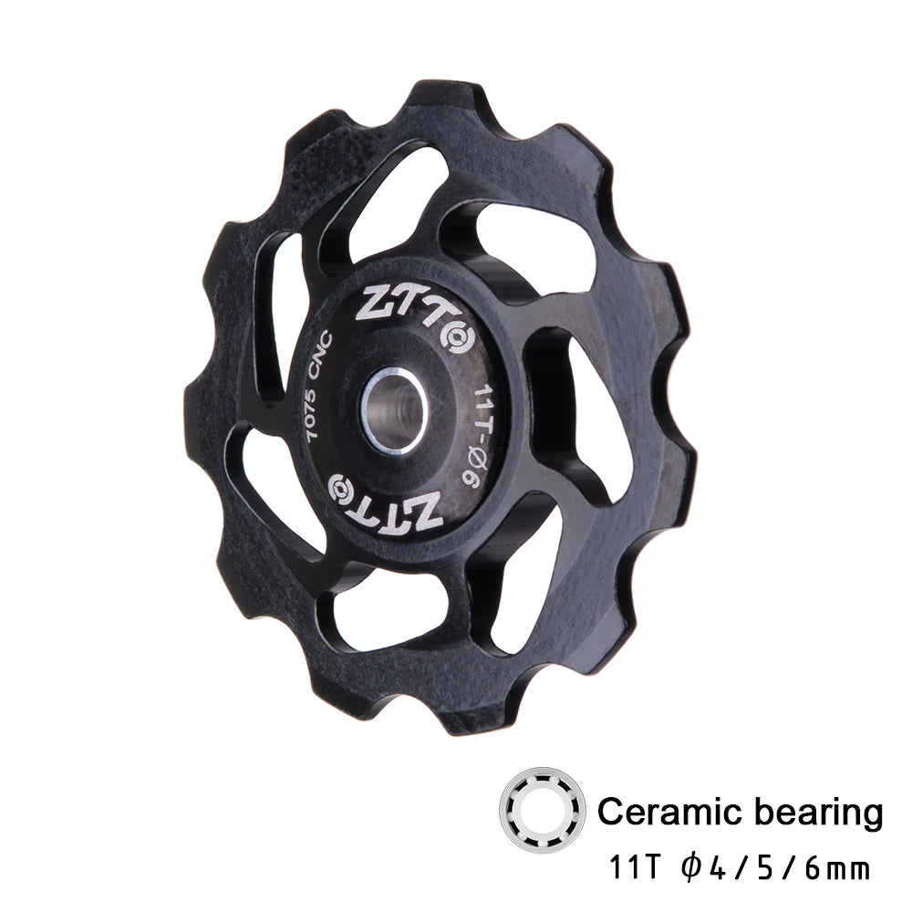 Leicht - langlebig: 11T MTB Schaltwerk Jockey Rad mit Keramiklager, 5 Farben