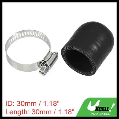 Auto Silikonschlauch Endkappe 6-40 mm Innendurchmesser 30 mm Länge schwarz