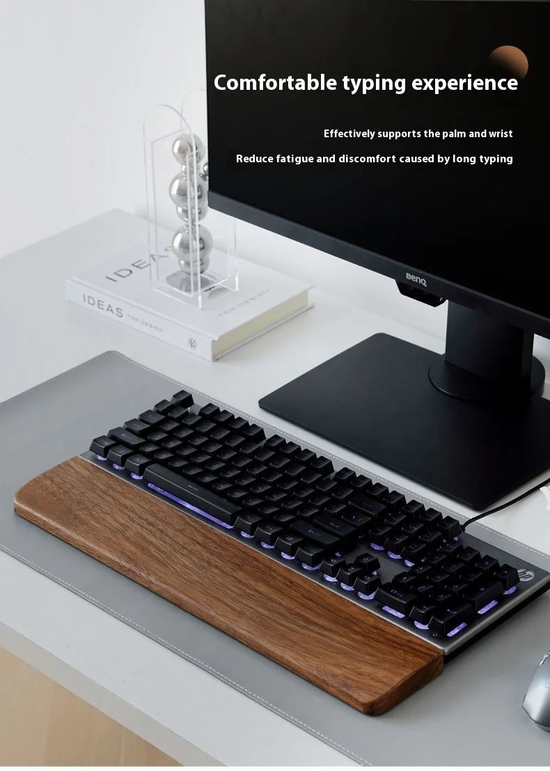 Ergonomische Massivholz Handballenauflage für mechanische Tastaturen