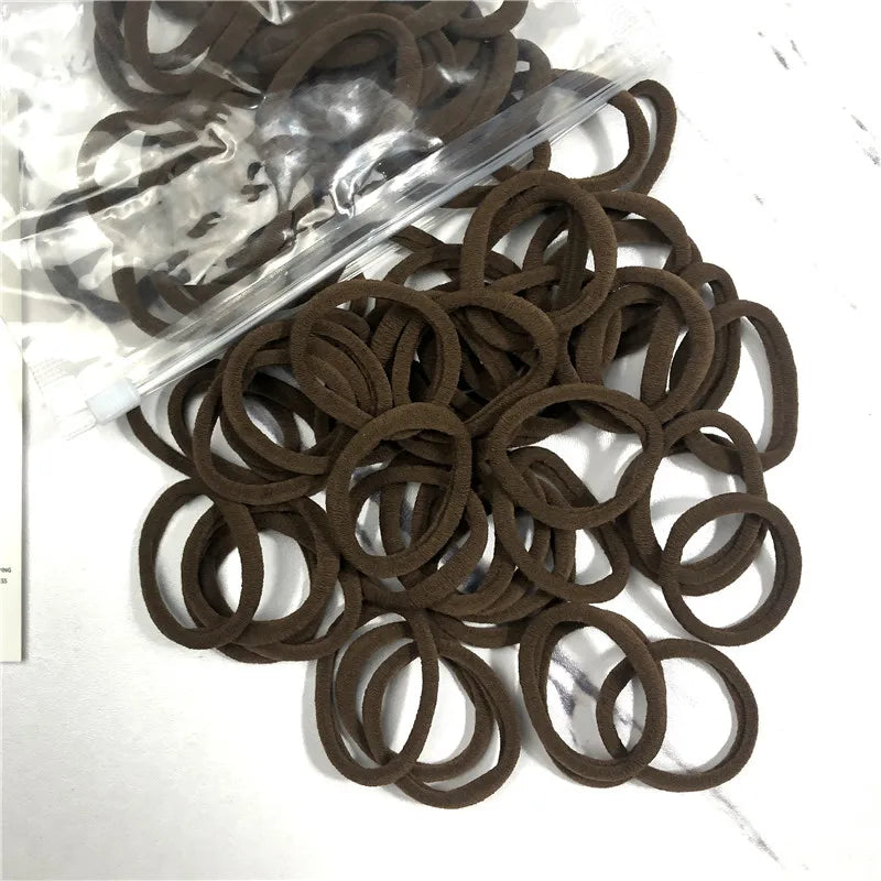 20/50 Teile/satz Haarbänder für Frauen Mädchen Grundlegende Haar Gummi Krawatten Seile 4 cm Einfache Elastische Stirnband Haar Zubehör pferdeschwanz Halter - Yabubest - Home & More