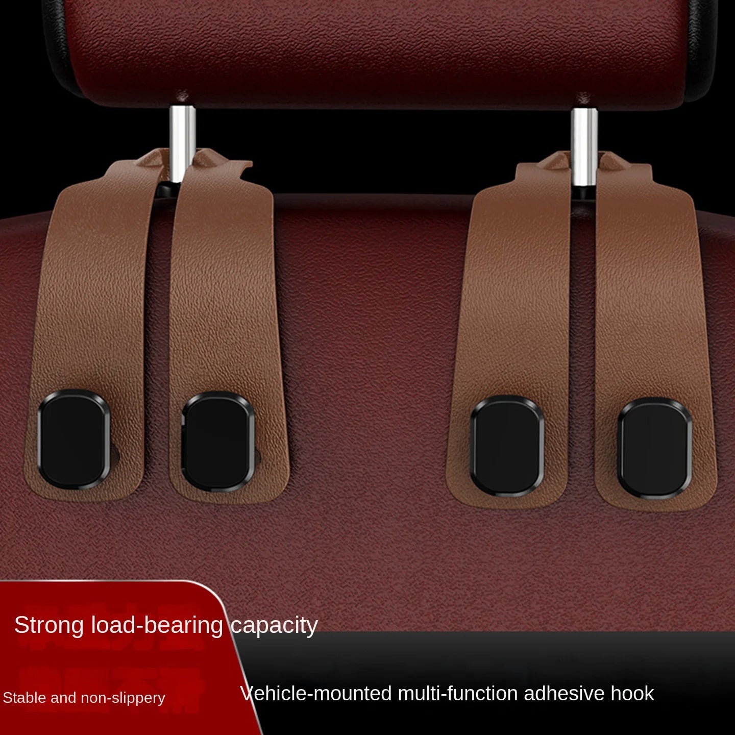 Praktischer Aufbewahrungshaken für Autositz mit Doppelhaken