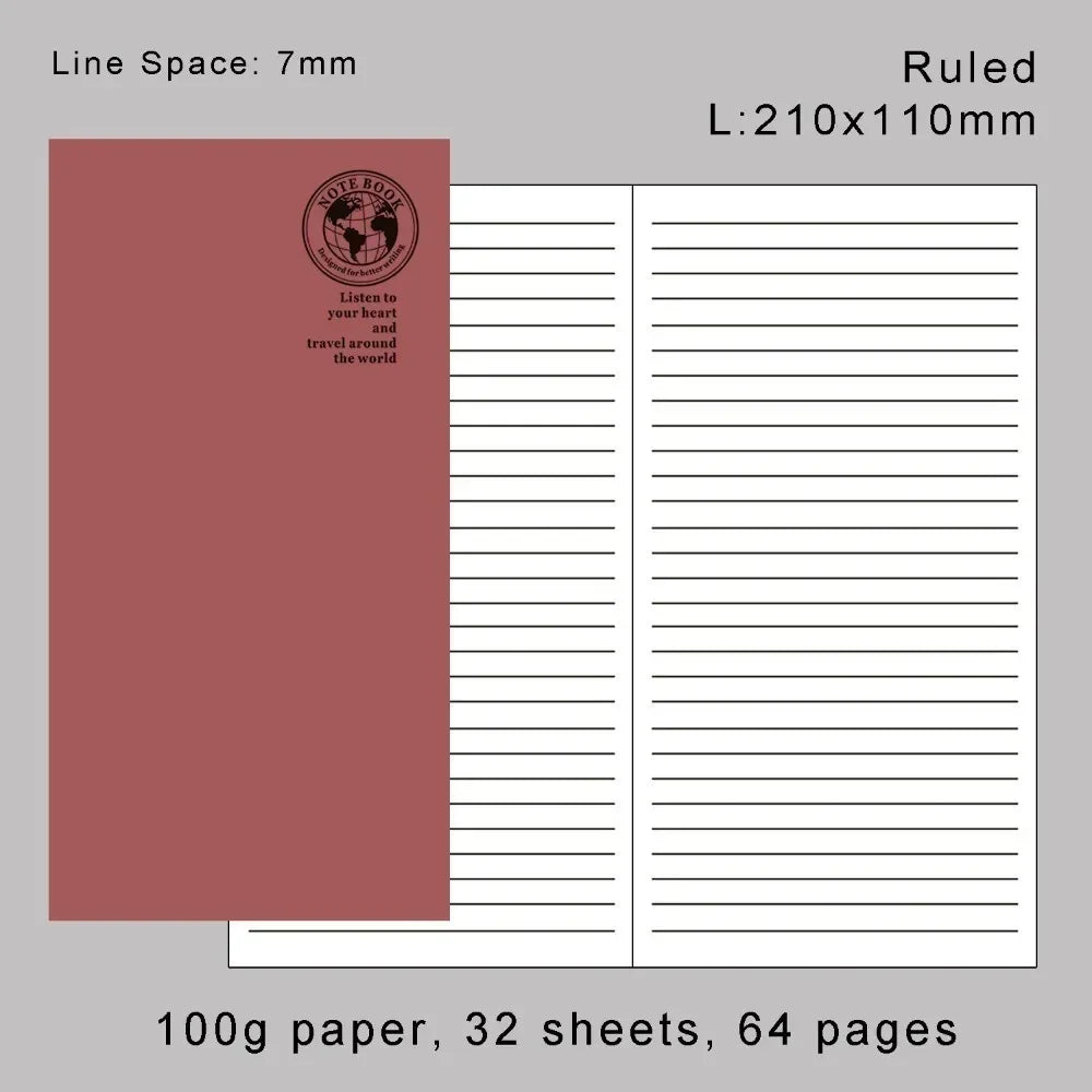 Retro Folien-Gold Nachfüllpapier Notizbuch – Verschiedene Varianten