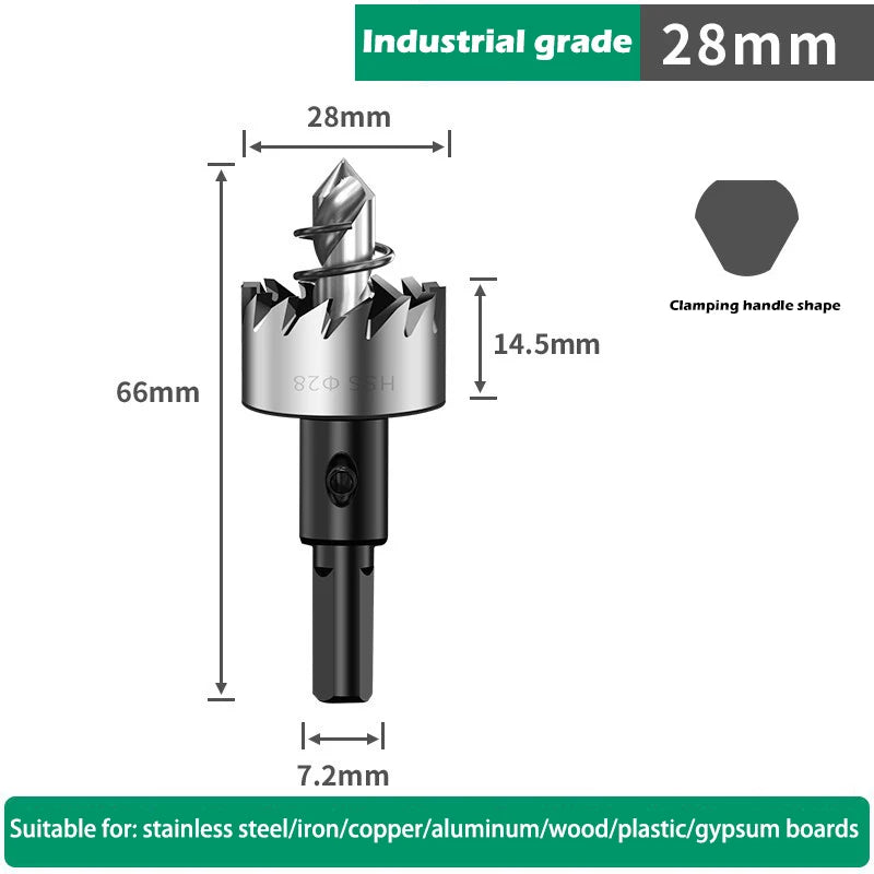 12-100mm HSS Lochsägen Set für Metall Holz Kunststoff