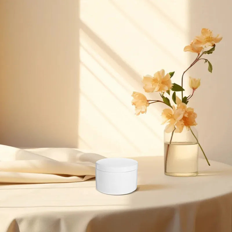 Weißer Porzellan Schmuckorganizer rund für Ringe und Ohrringe