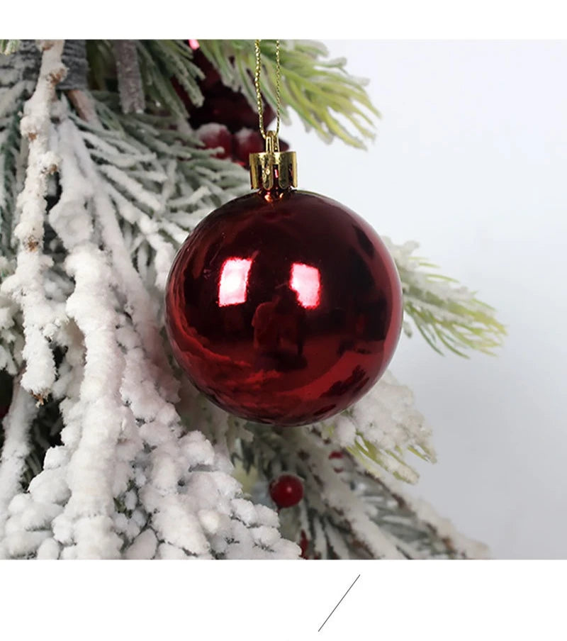 48 teiliges Set Hohl Weihnachtskugeln zum Aufhängen