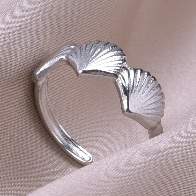 6 teiliges Edelstahlring Set mit Meeresmotiven für Frauen und Männer