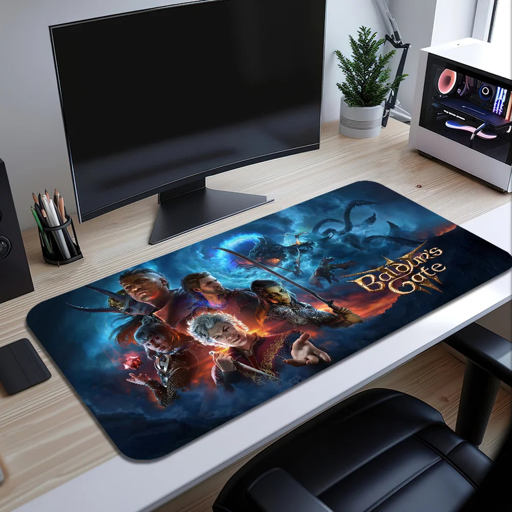 Ergonomisches Gaming Mauspad mit Handgelenkstütze, rutschfest, groß