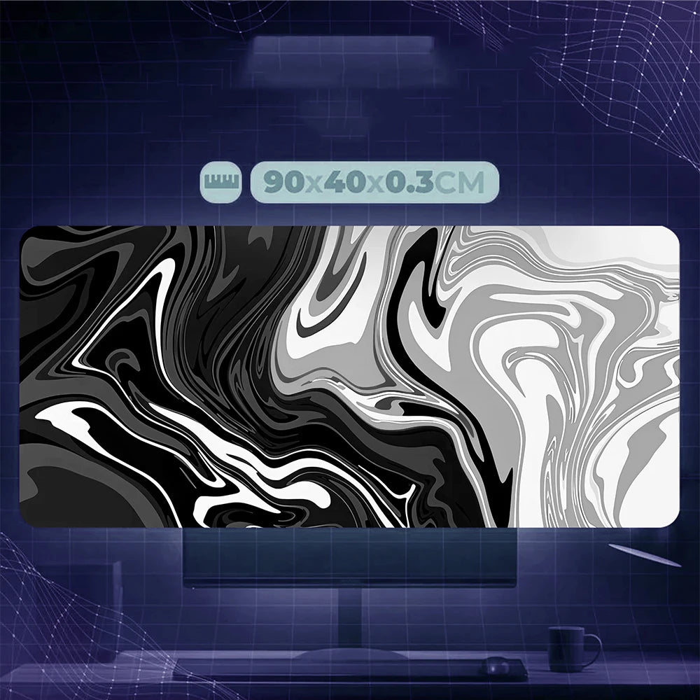 Gaming Mauspad Schreibtischunterlage – Strata Linien Design für PC & Laptop