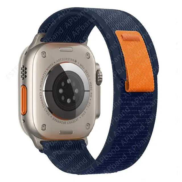 Nylon Trail-Loop Armband kompatibel für Smartwatches 38-49 mm Unisex