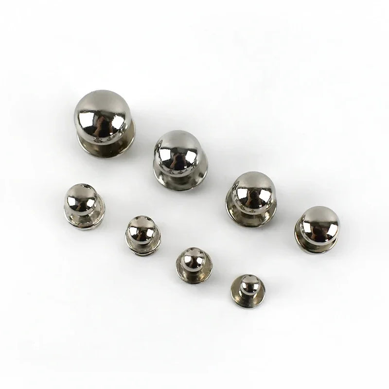 Vielseitige Metallnieten 4-12mm für Gürtel Taschen und DIY Projekte