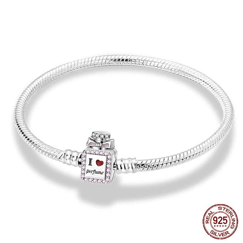 Armband Silber 925 mit Stern Mond Sonne und Grünem Zirkon Charm