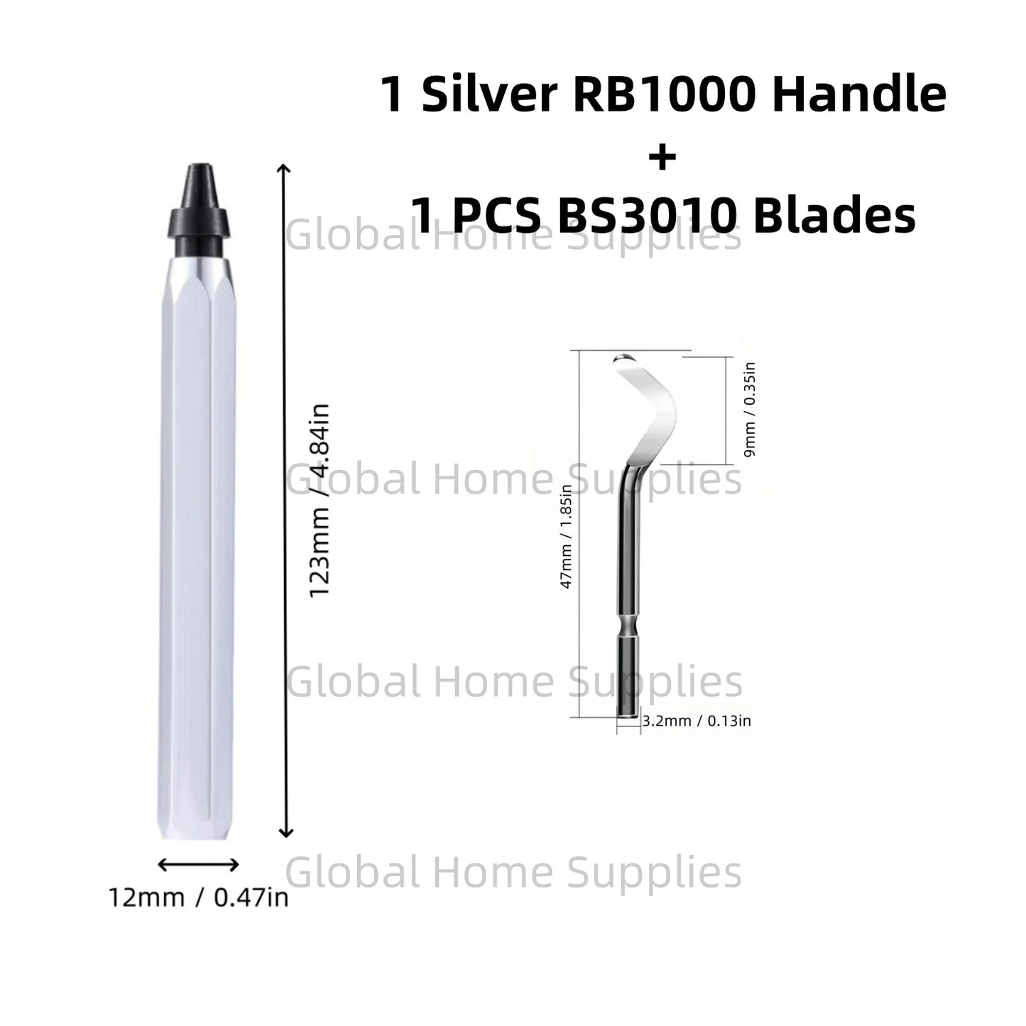 Entgratungswerkzeug Set RB1000 mit 1 oder 11 Schnellarbeitsstahl-Schwenkklingen