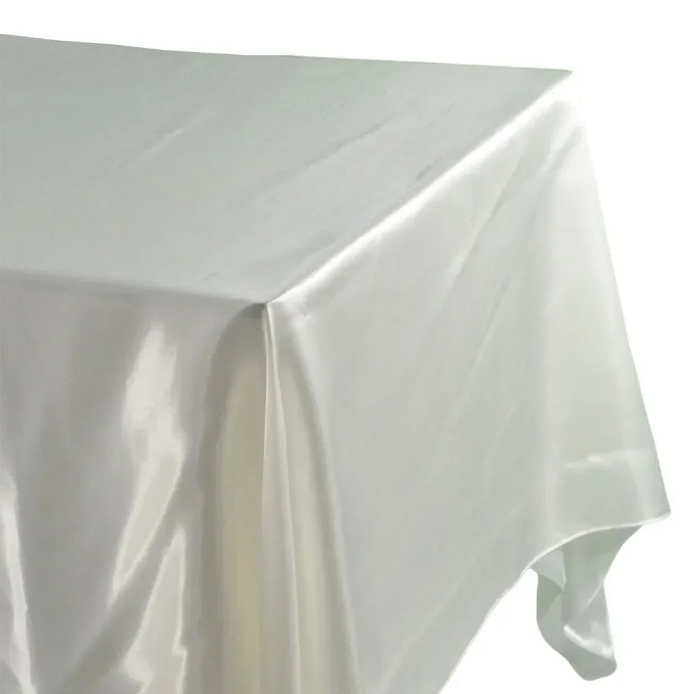 Elegante rechteckige Satintischdecke für Festlichkeiten & Zuhause