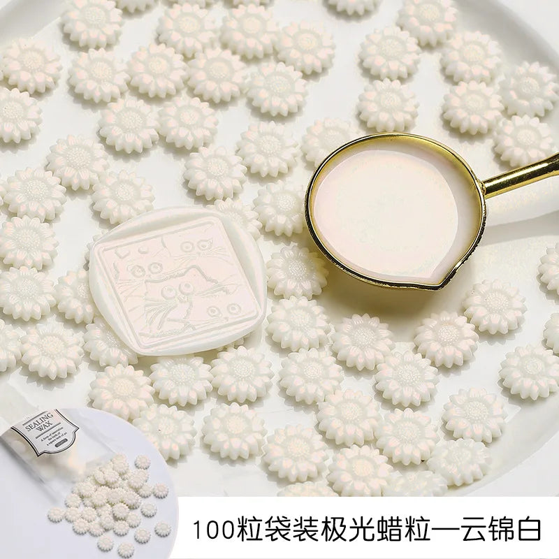 100 Schillernde Siegelwachs Perlen für stilvolle DIY Projekte