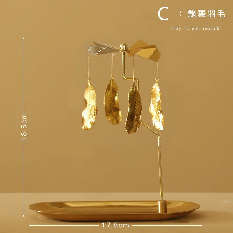 Rotierender Kerzenhalter mit kreativem Windmühlen-Design als Geschenk