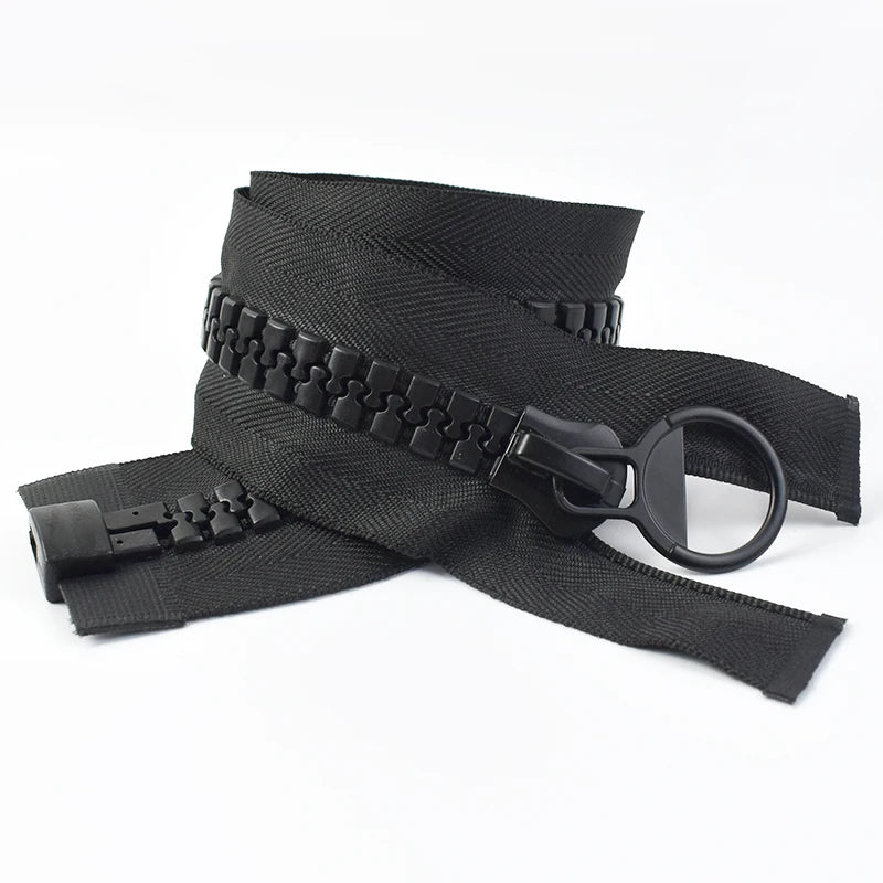 Extra grosser Resin Reissverschluss offen 60-200 cm fuer Jacken Taschen