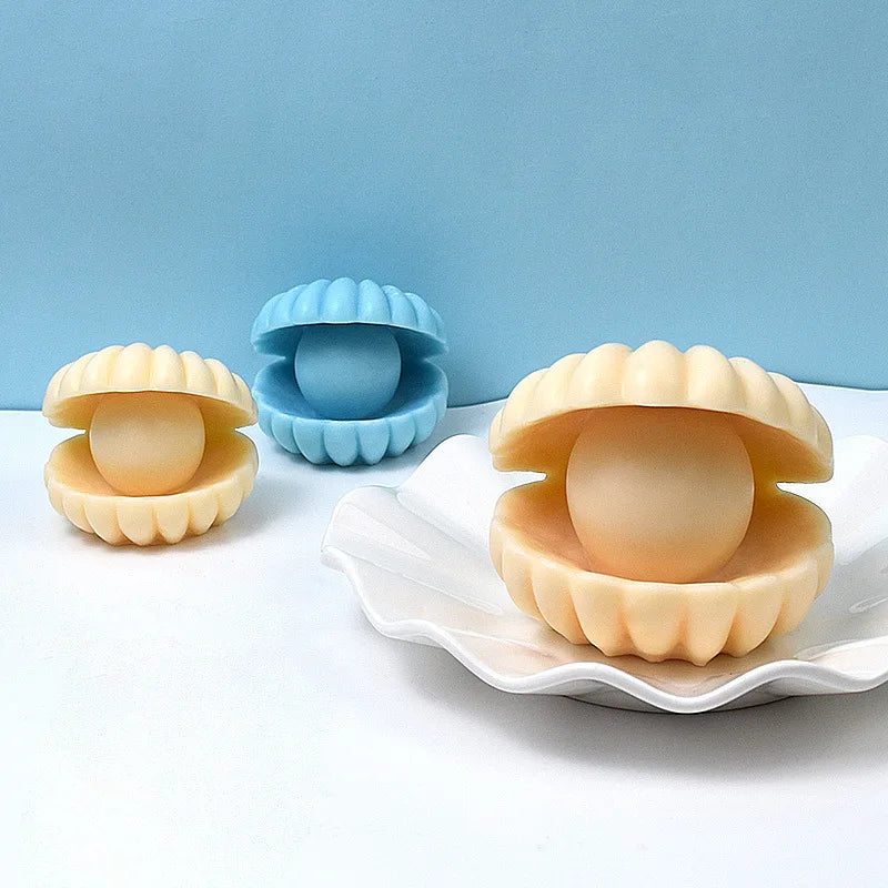 DIY Perle Shell Silikonform für Kerzen und Aromatherapie Dekoration
