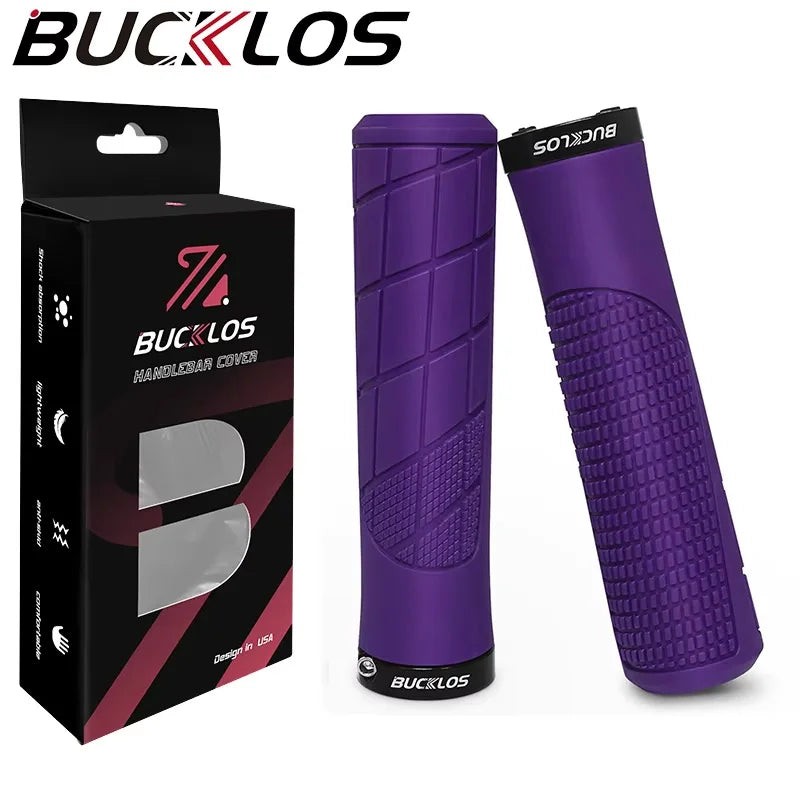 MTB Fahrradgriffe Stoßdämpfend Gummi Ergonomisch Abschließbar 22.2mm Lenker