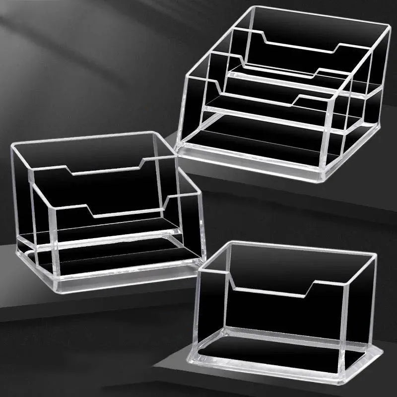 Transparenter Acryl Schreibtisch Organizer für Visitenkarten